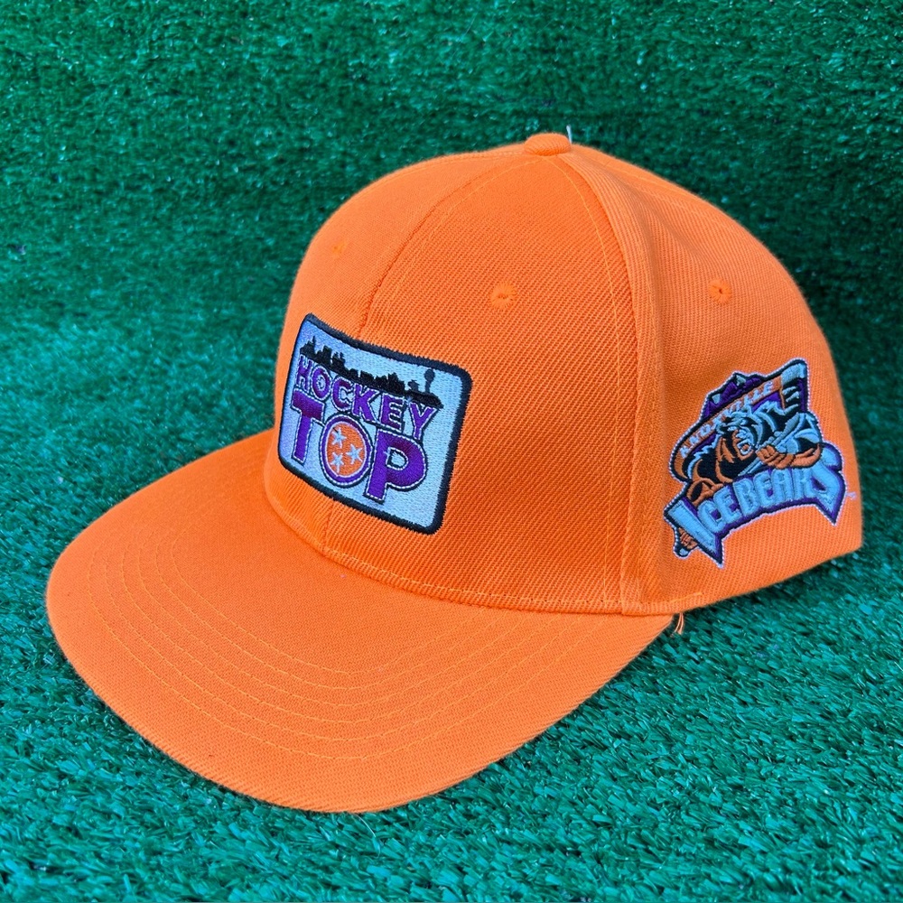 Hockey Top Knoxville Ice Bears Minor League Orange SnapBack Hat Cap